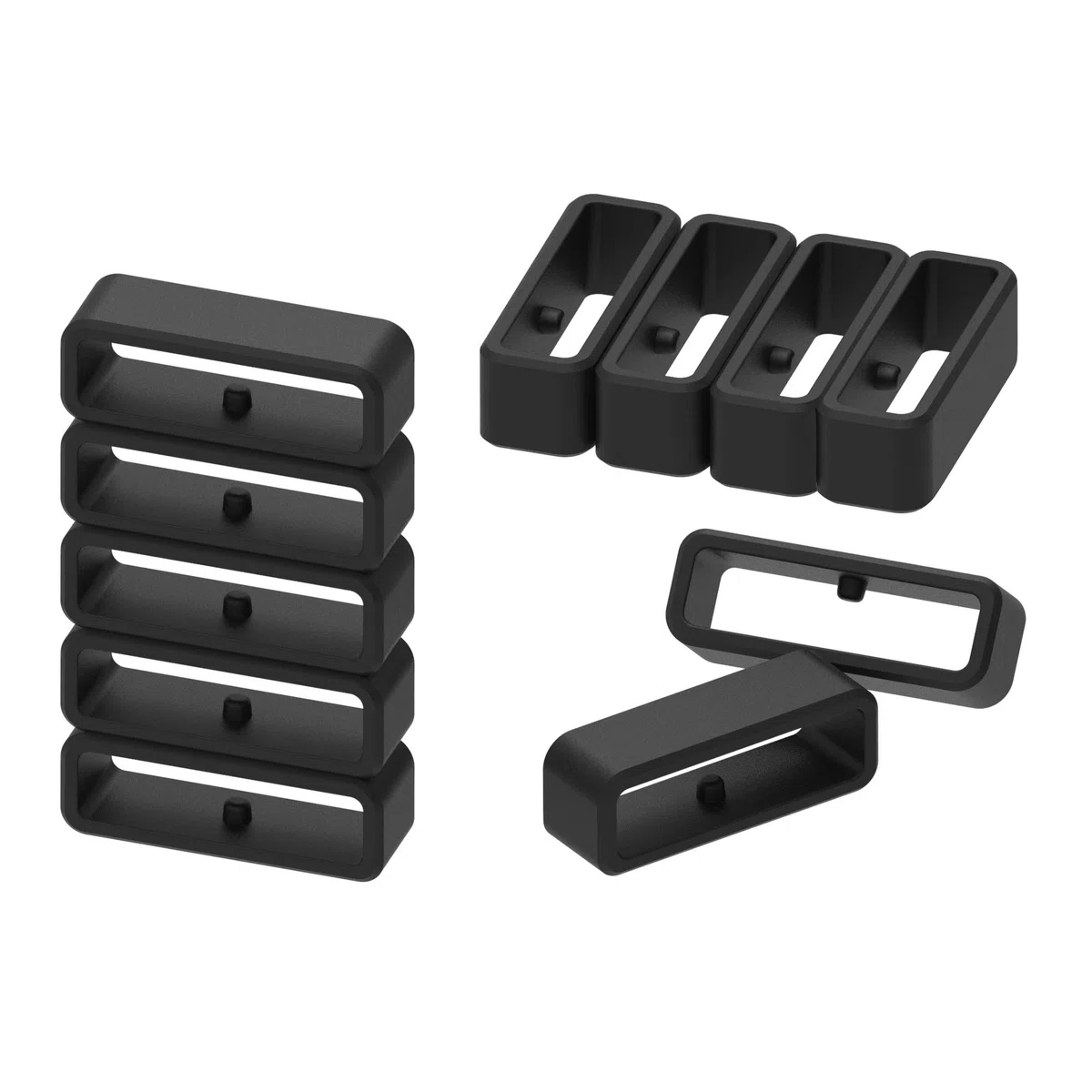 Ruentech anello di fissaggio in silicone per Garmin Forerunner 220 230 235 620 630 735 x T/Forerunner 25 uomo orologio Band Accessories loop Hoop, 10pcs