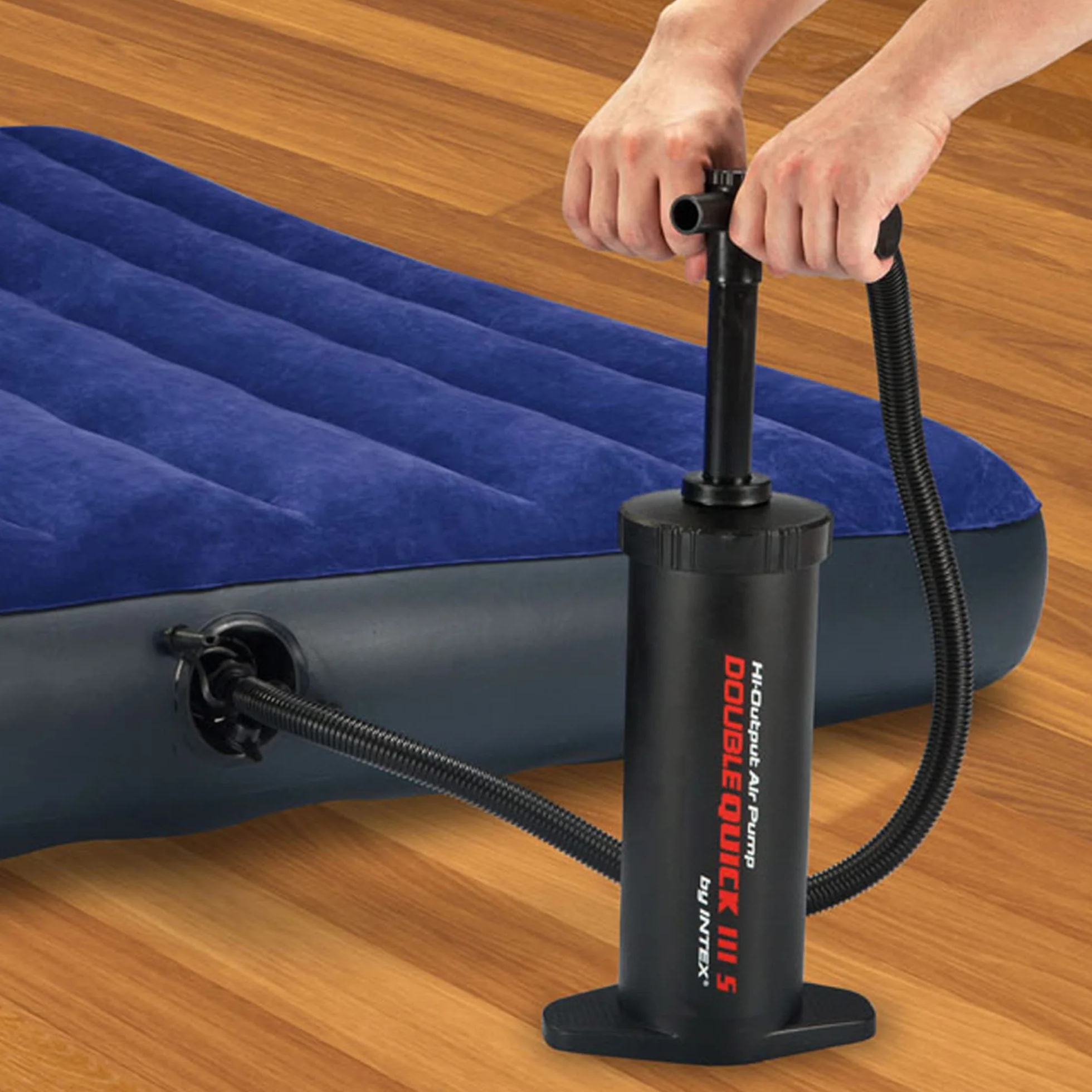 Intex 68605 Pompa Manuale Double Quick Plastica Nero 37 cm
