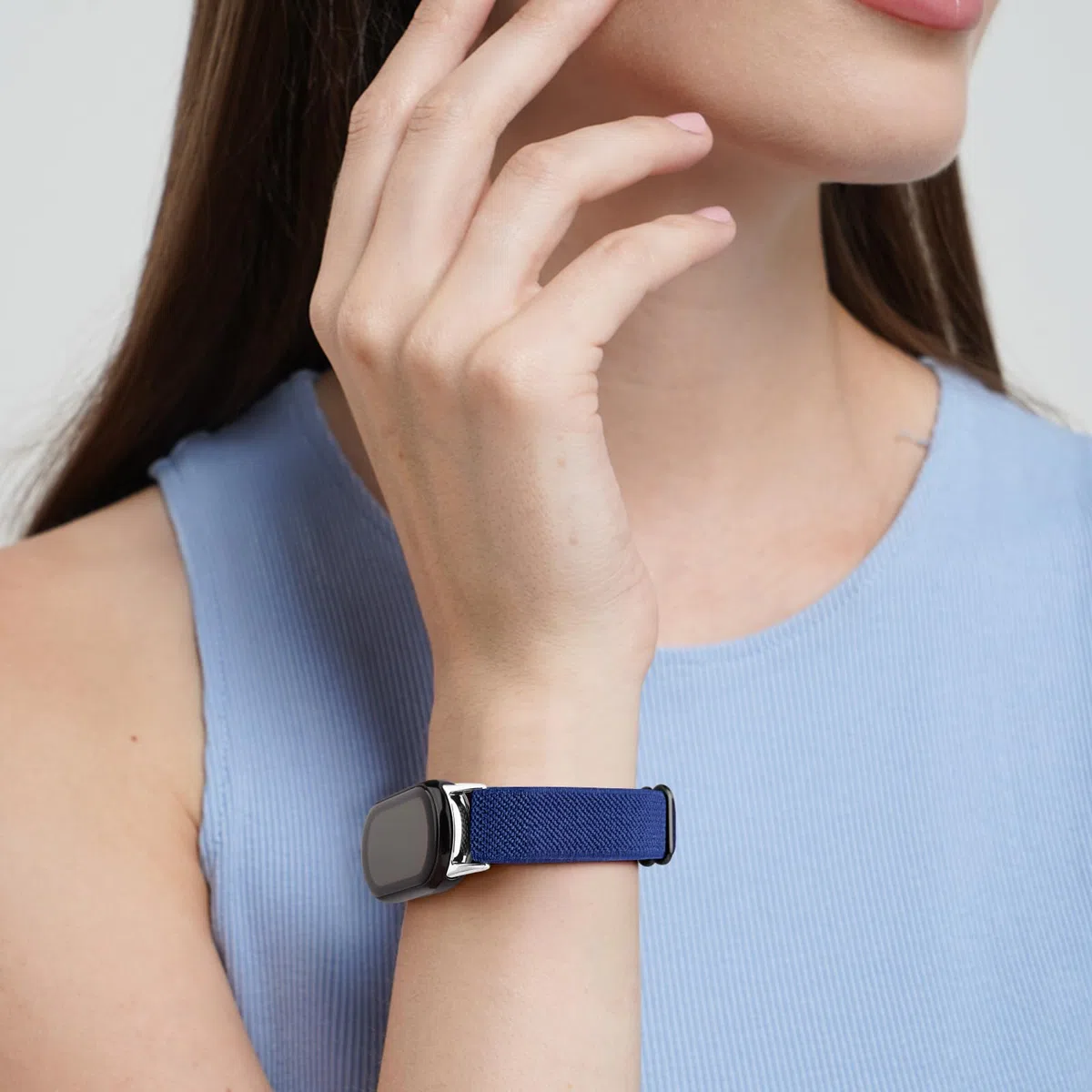Oumida 3 cinturini elastici per Xiaomi Smart Band 8/9/10 bracciali donna uomo donna robusta testa in metallo, cinturino in nylon migliorato, cinturino di ricambio sportivo per Xiaomi Mi Band 10/9/8