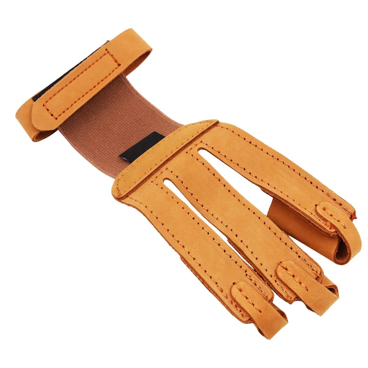 Protezione per Le Dita in Pelle di Mucca Artificiale Tiro con L'Arco 3 Protezione per Le Dita Guanto Protettivo Protezione per Le Dita delle Dita per ricurvo - Arancione