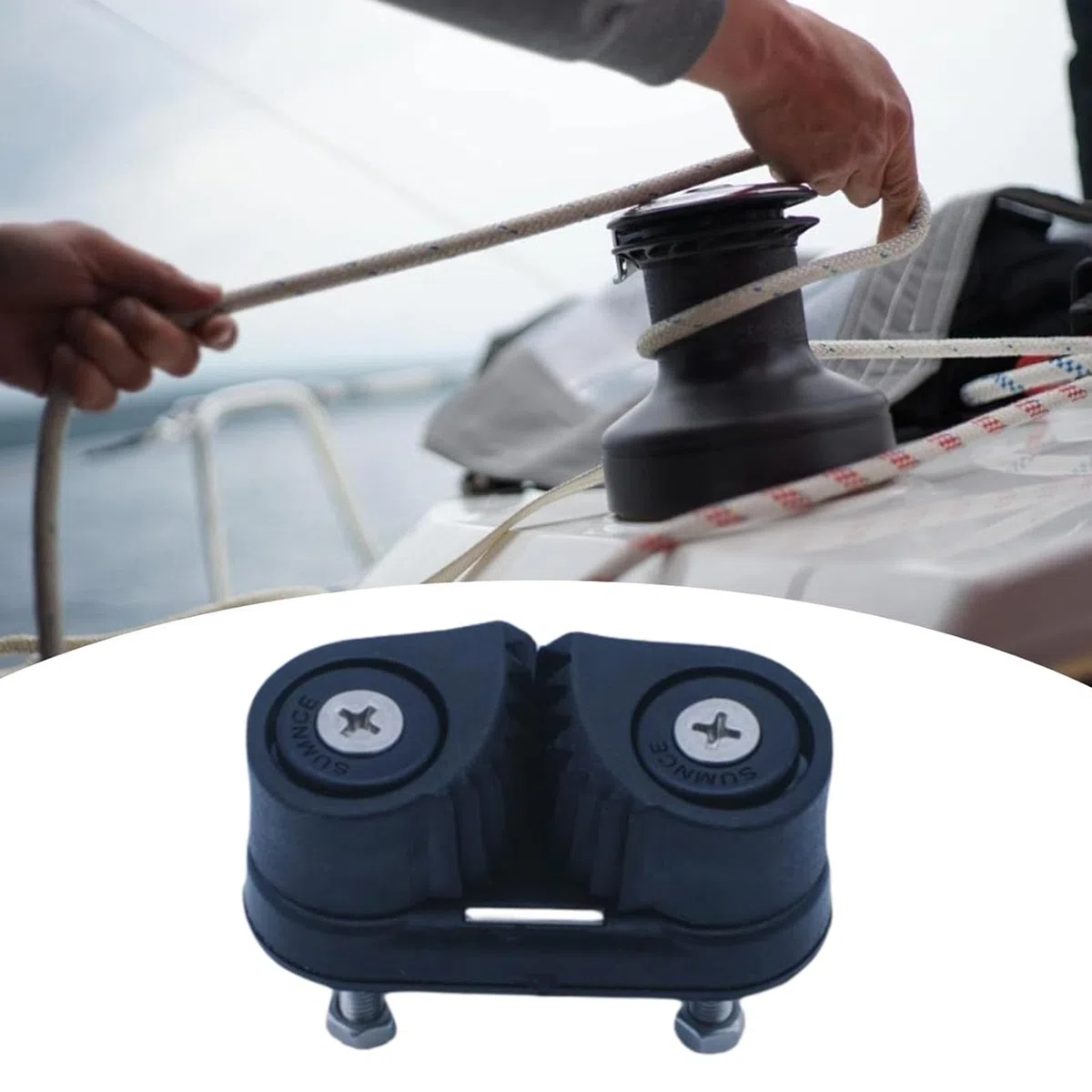 Barca a fune - Tacchetti per barche a vela, portatili, per kayak, in nylon, per barche a vela, per pilates