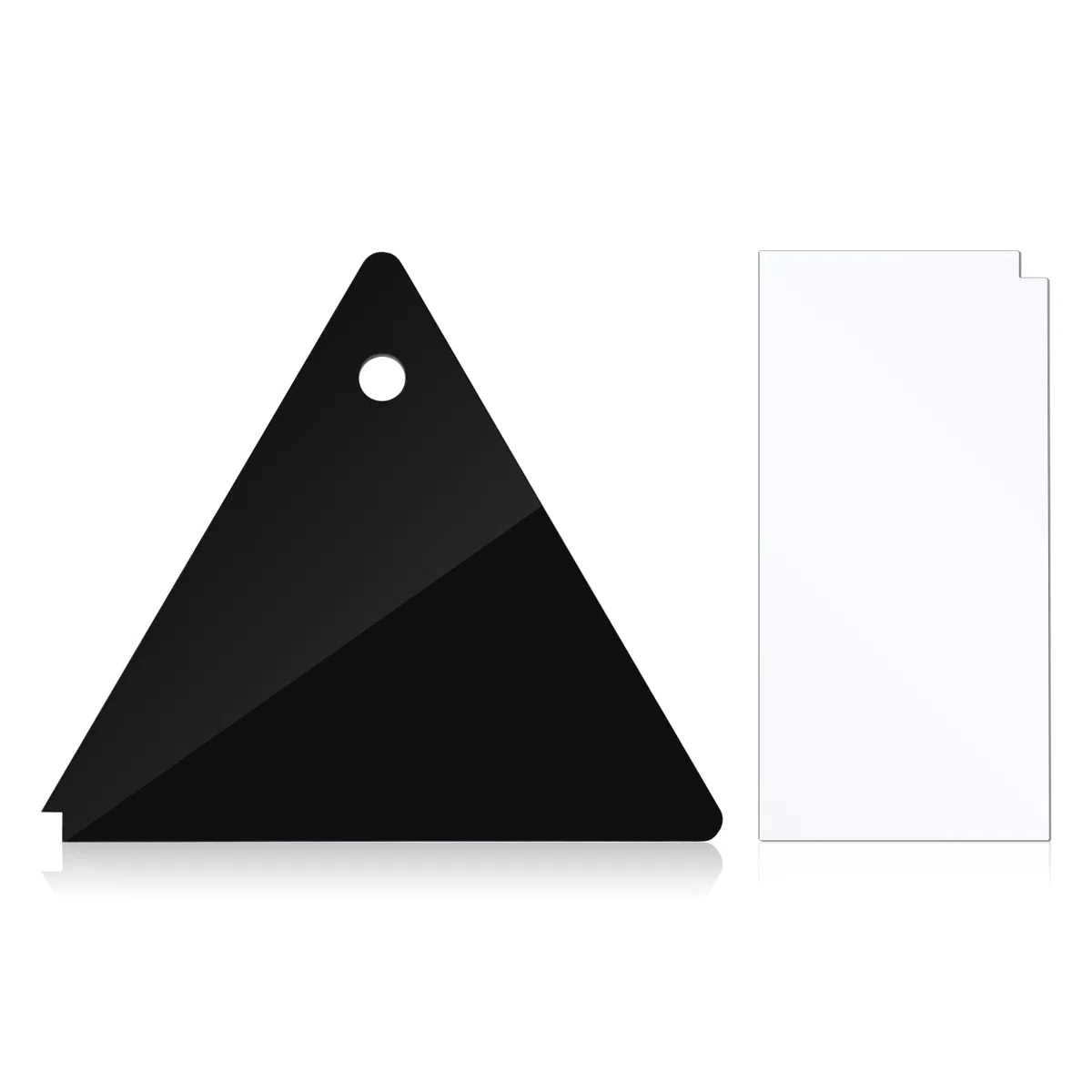 2pz Raschietto per Cera da Snowboard, Plastica Triangolo e Rettangolo Raschietto per Cera da Sci Rimozione Raschietto per Sci per Sport All'Aria Aperta Sci Snowboard Rimozione Extra Della Cera