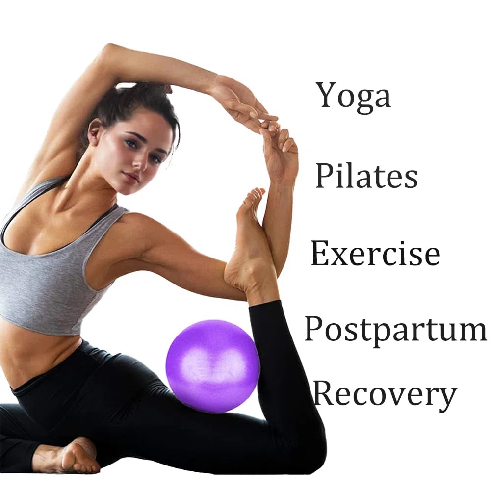 Palla Pilates Piccola,25 CM Palla da Pilates Anti Scoppio Antiscivolo Palla per Yoga, per Casa, Fitness, Allenamento Equilibrio