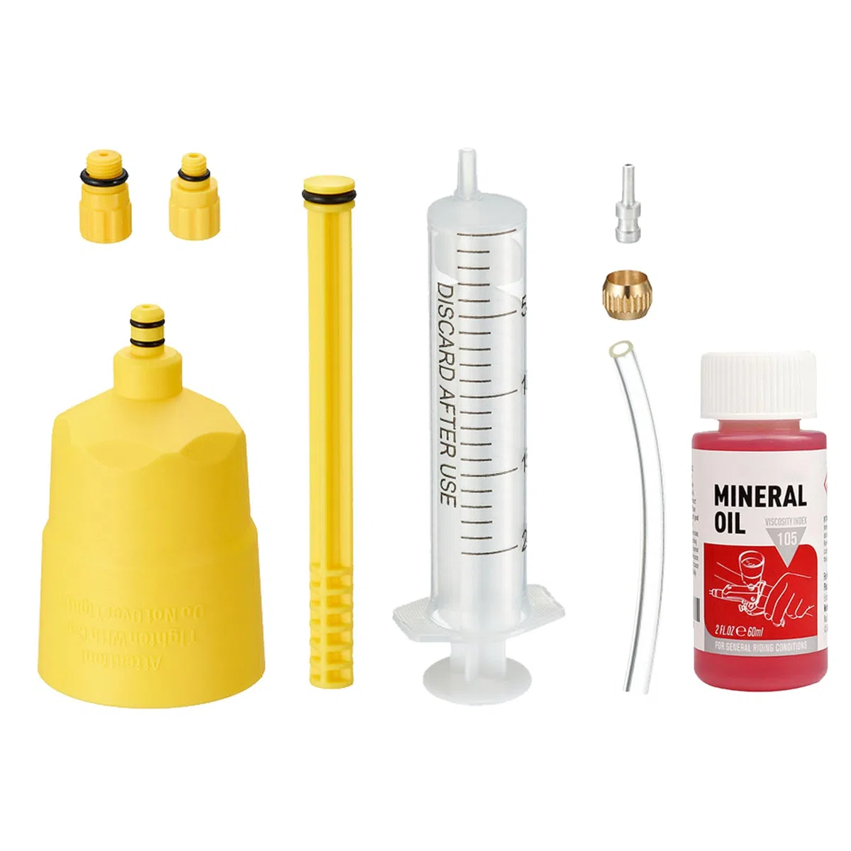 Kit di Spurgo Freni,Kit Spurgo Freni Bici,Kit di Spurgo Freni Bici MTB a Disco Idraulico,Kit Spurgo Freni,per Shimano, MAGURA, TEKTRO,Compreso 60 ml Olio Freni Minerale ad Alte Prestazioni