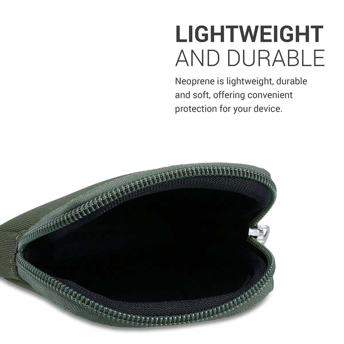 kwmobile Custodia Compatibile con Bosch Intuvia - Fodero Neoprene per Schermo Computer Bici Elettrica - Cover Anti-urto verde scuro