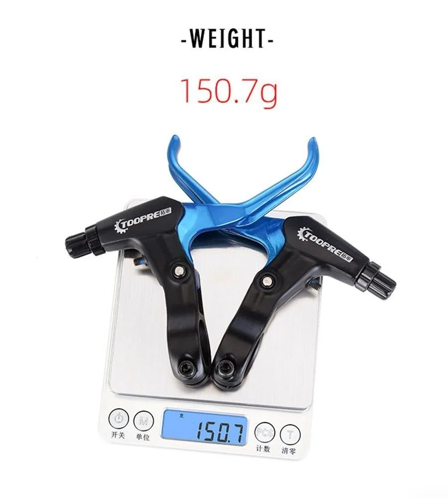 Leve del freno per bici, fr5 in lega di alluminio per freni a disco V-Brake Mountain Road Bike parti di ricambio (oro)